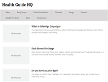 Tablet Screenshot of healthguidehq.com